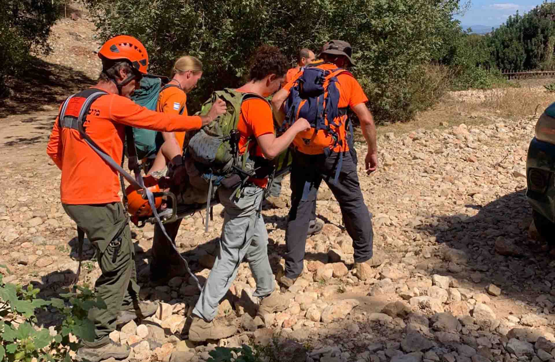 חילוץ מטיילת - נחל יגור - 7.10.25 (צילום - יחידת החילוץ גליל כרמל)