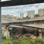 סבך מחלפי מנהרות הכרמל – מבט מהגרנד קניון (צילום – ירון כרמי)