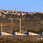 מנופים באתר הבנייה של נאות נבון בחיפה (צילום: ירון כרמי)