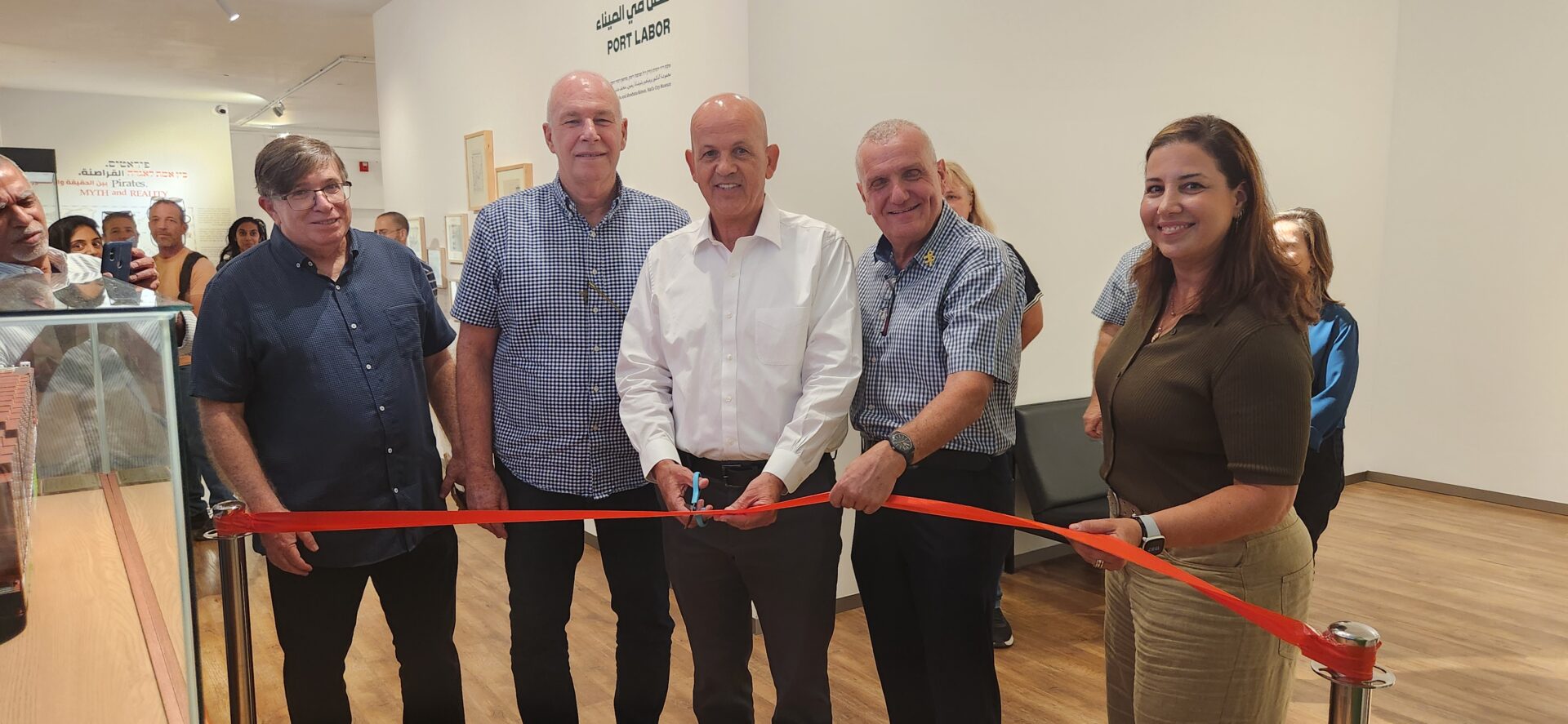 חניכת תצוגה חדשה במוזיאון הימי הלאומי בחיפה - מהיפכת המכולות (צילום מוזיאוני חיפה)