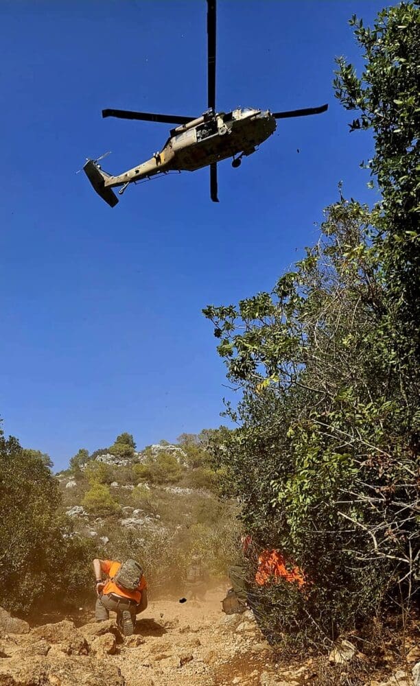 חילוץ דרמטי בכרמל (צילום: יחידת חילוץ "גליל כרמל")