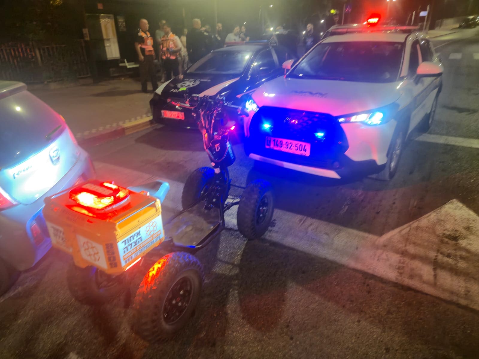 גבר נדקר בקריית אתא: פצוע בינוני עד קשה (צילום: איחוד הצלה)