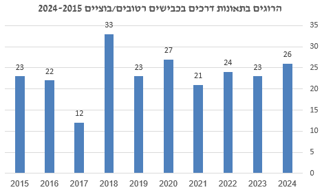 הרוגים בתאונות דרכים בכבישים רטובים (צילום: אור ירוק)