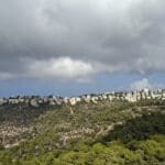נוף ירוק, שמים ועננים באירוע השקת הספר "זה מה יש" גיתית הראל-גליקמן (צילום: רחלי אורבך)