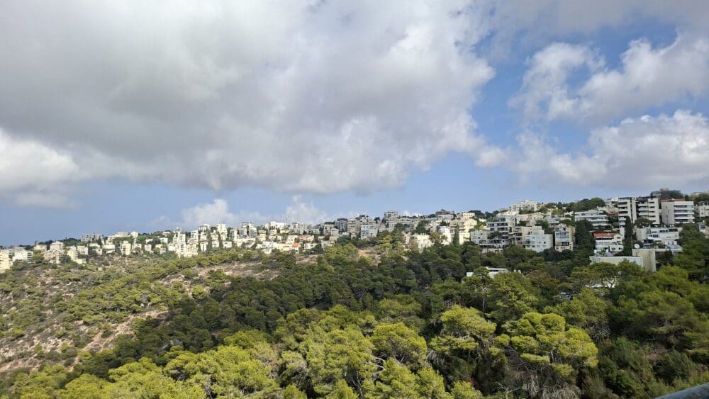 נוף הכרמל באירוע השקת הספר "זה מה יש" גיתית הראל-גליקמן (צילום: רחלי אורבך)
