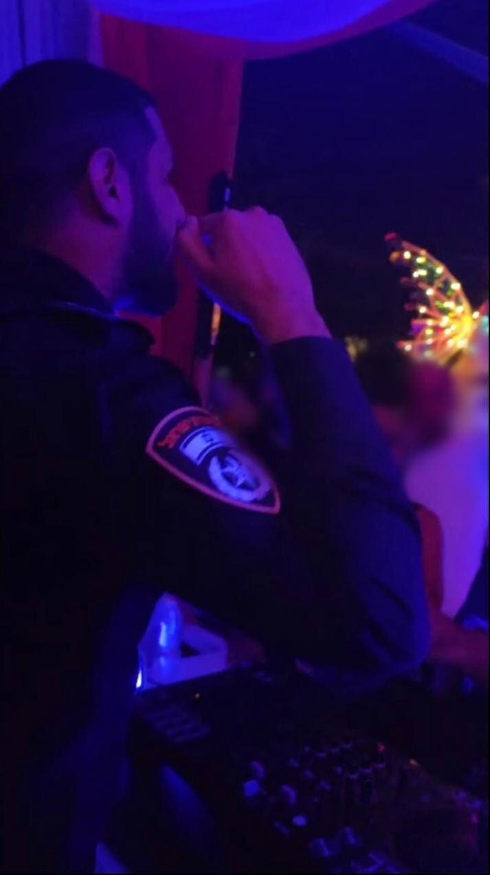 מסיבת טבע לא חוקית בהר הכרמל (צילום: משטרת ישראל)
