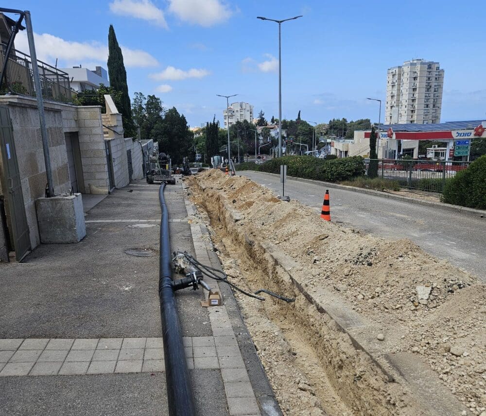 שדרוג תשתיות (צילום: מי כרמל)