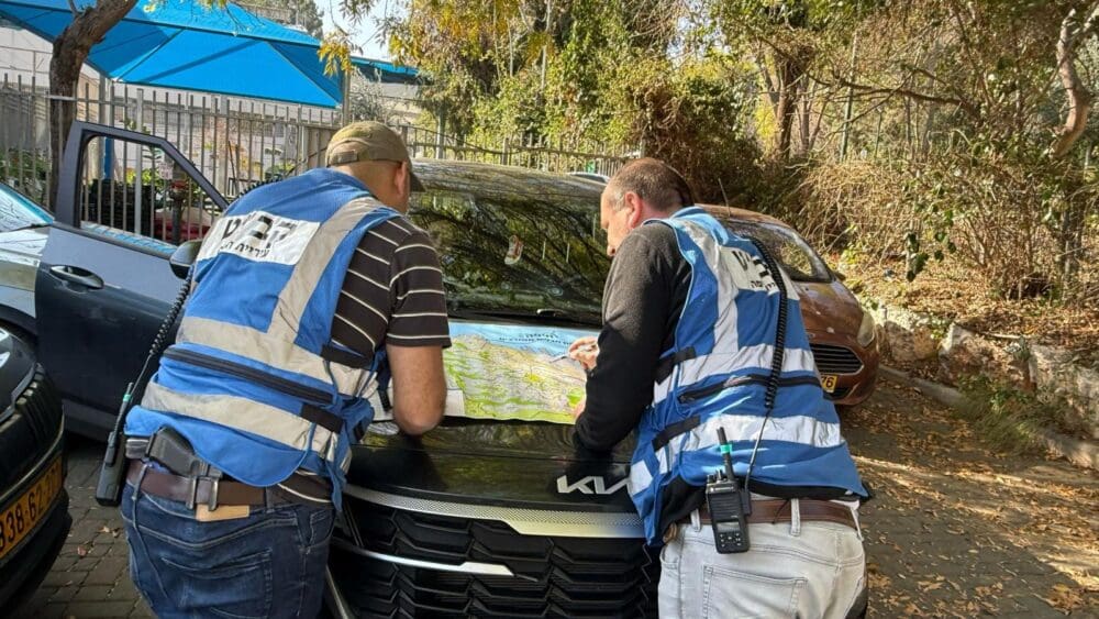 עובדי עיריית חיפה בתרגיל חירום קודם. (צילומים ראובן כהן, עיריית חיפה)