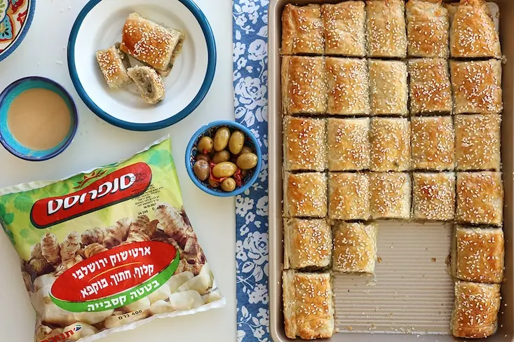 בורקס ארטישוק ירושלמי (צילום: אפרת ליכטנשטט)