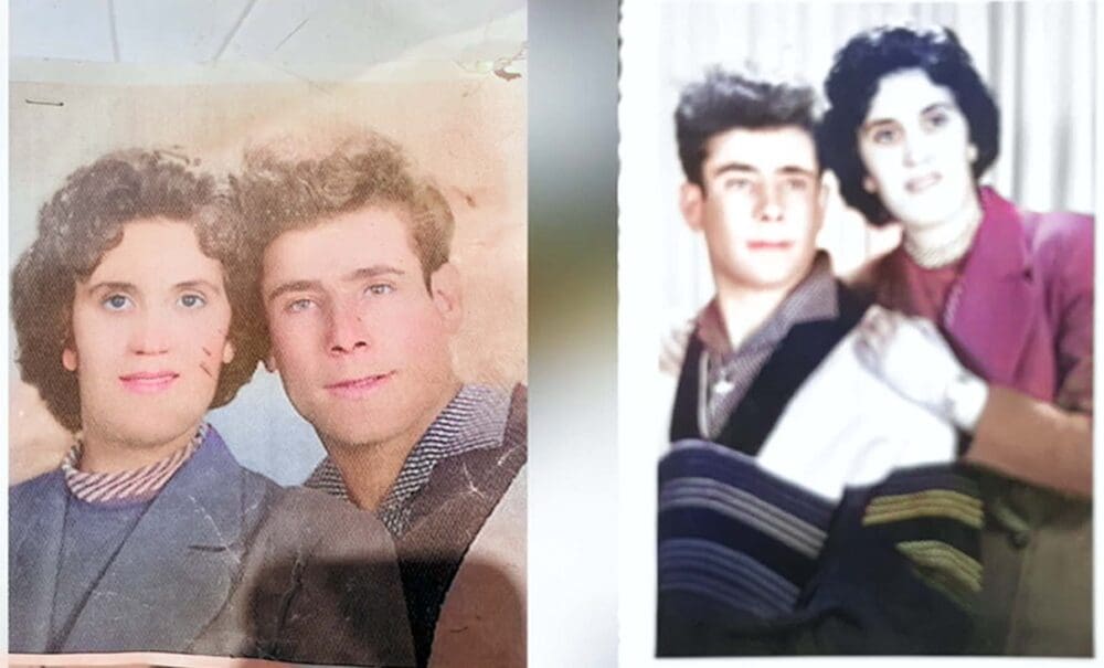 יעקב ומרגלית בן עזרא (אלבום פרטי, עיבוד תמונה: סטודיו חי פה)