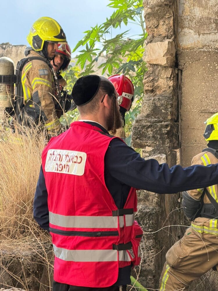 שריפה בעיר התחתית (צילום: כיבוי והצלה)