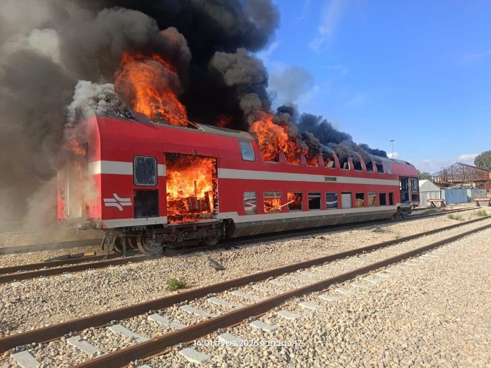 תרגיל מסכם של כבאות והצלה ורכבת ישראל (צילום: כבאות והצלה)