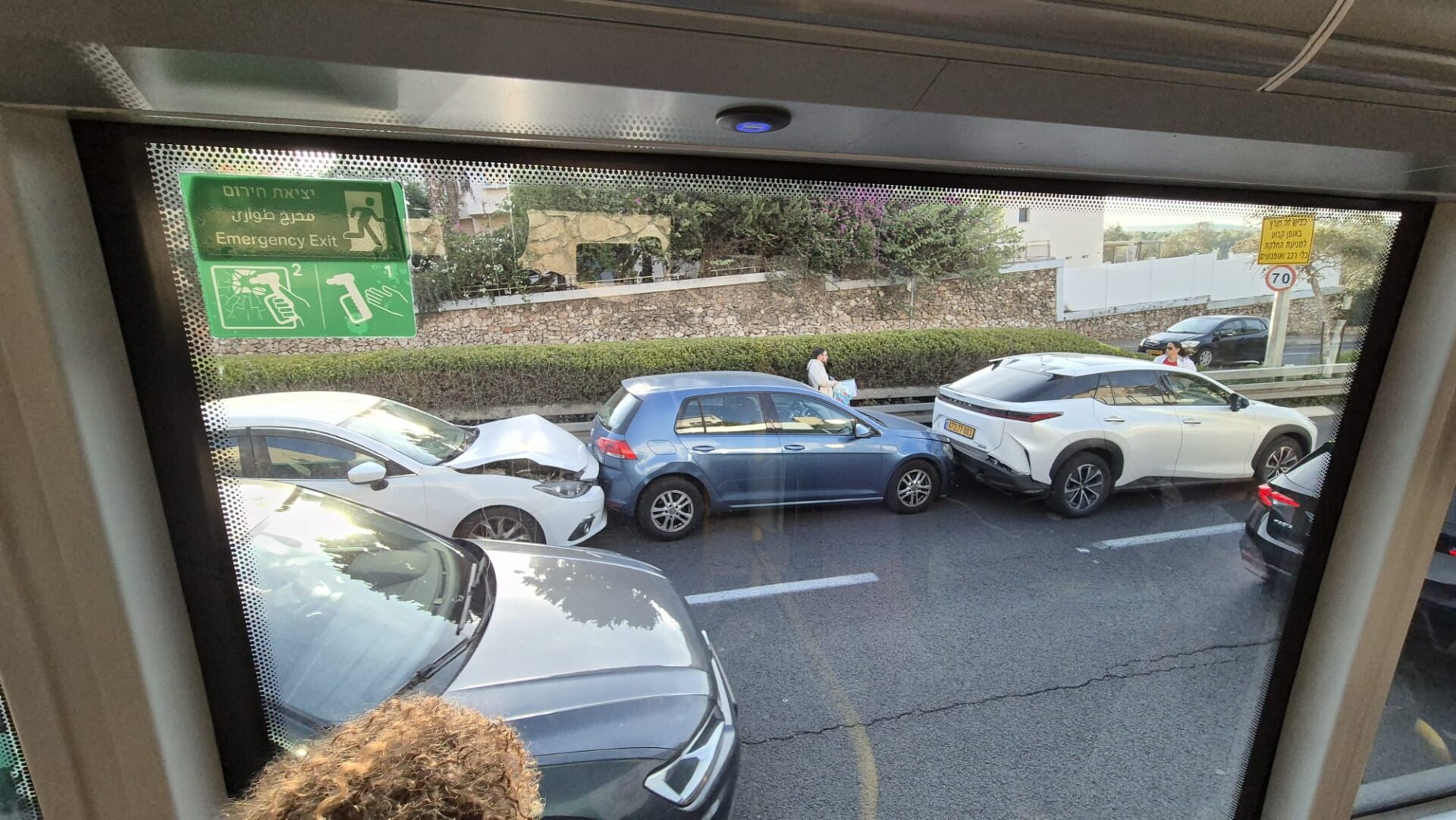 תאונת שרשרת בפרויד (צילום: ניקי וורמס)
