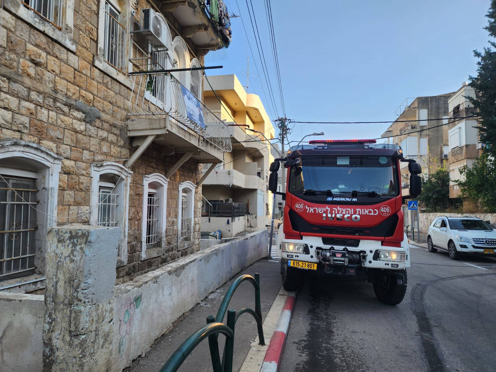 שרפה בחיפה (צילום: כבאות והצלה)