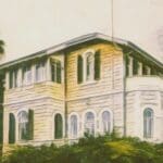בית משרדי משפ' כיאט – לשעבר בית משפ' Bech הטמפלרית, במושבה הגרמנית (איור נוצר בתוכנת a.i ע"י רחלי אורבך)