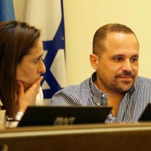 יוסי שלום שרית גולן (צילום: ירון כרמי)
