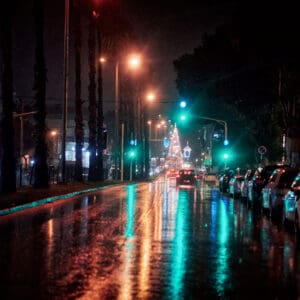 גשם, דצמבר, חג החגים, המגינים, כביש, הצפה, שלולית, חורף, עץ אשוח, חג המולד