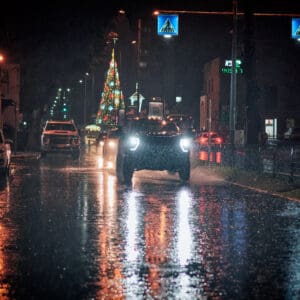 גשם, דצמבר, כביש, הצפה, שלולית, חורף, רטוב, סכנה, הצפה, הצפות