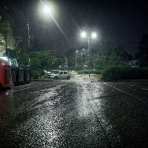 גשם, כביש, הצפה, שלולית, חורף, סכנה, רטוב, כרמל, דצמבר