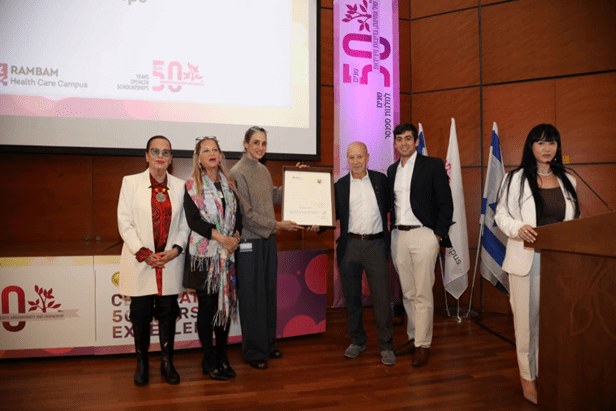 טקס הענקת מלגות לזכרה של שריל ספנסר ז"ל (צילום: רמב"ם)