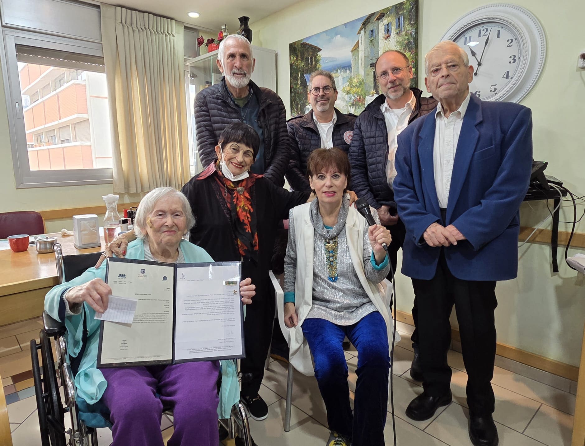 רחל פורת - הענקת אות ההגנה ועיטור על