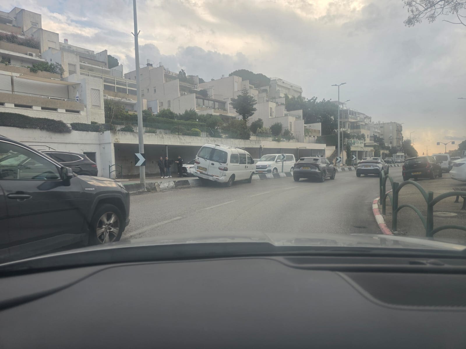 תאונה בכביש פרויד (צילום: דודי מייבלום)