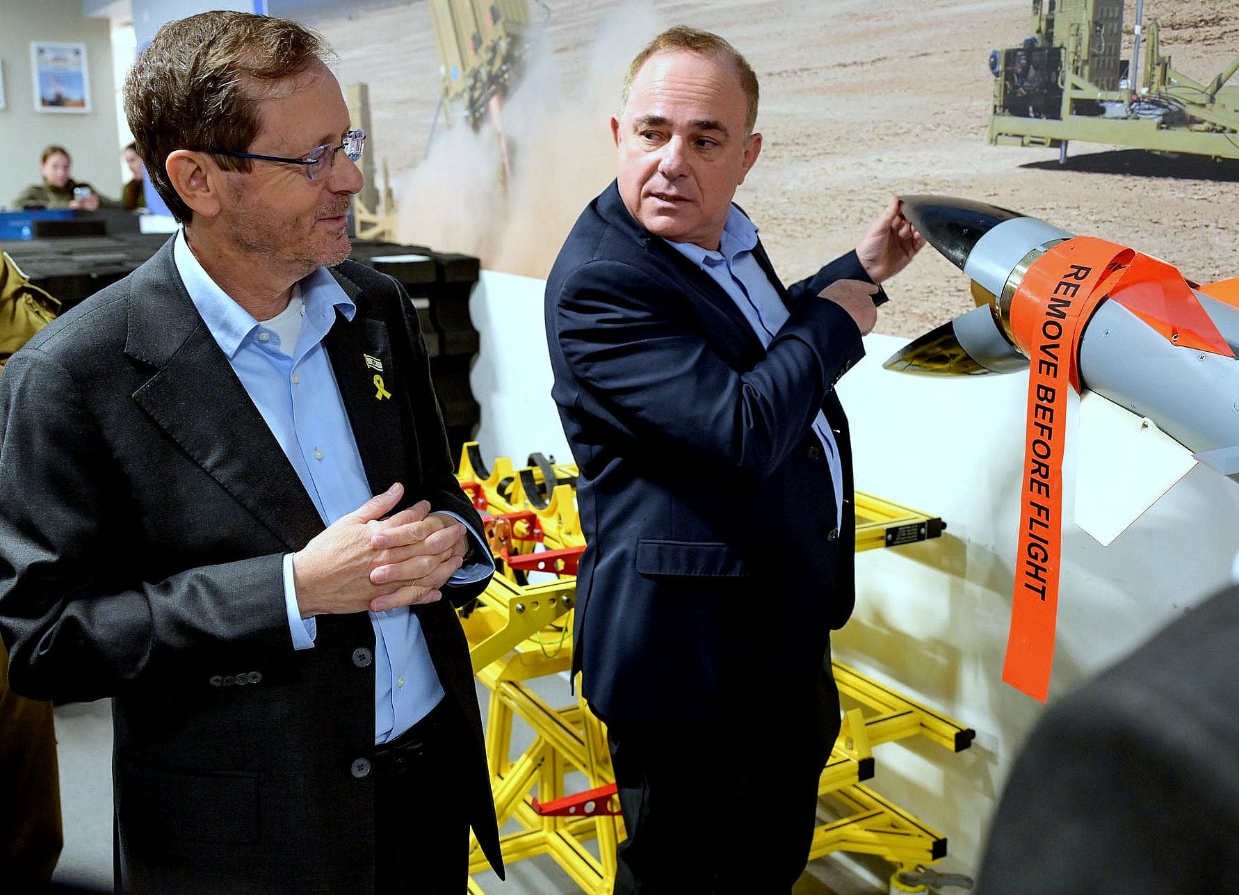 נשיא המדינה יצחק הרצוג ביקר ברפאל (צילום: מעיין טואף/לע״מ).