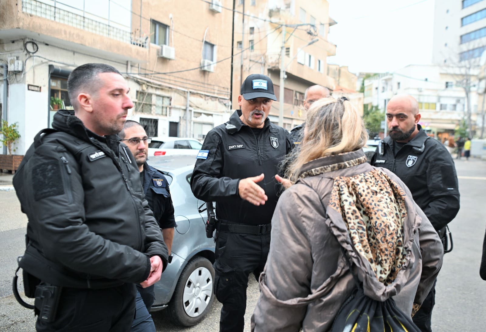 יחידת "עוז" השיטור העירוני בפעולה (צילום: ראובן כהן - עיריית חיפה)