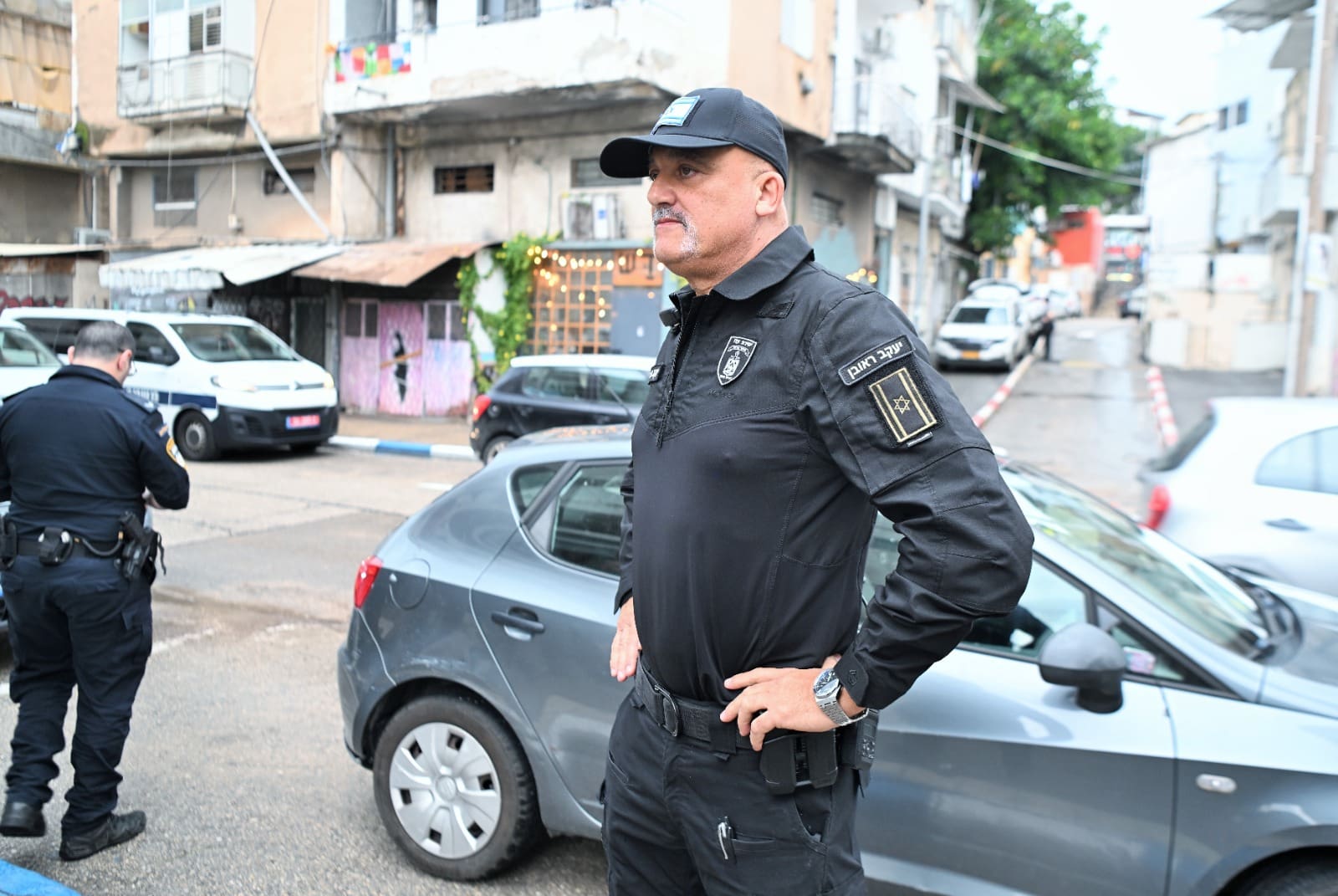 יחידת "עוז" השיטור העירוני בפעולה (צילום: ראובן כהן - עיריית חיפה)