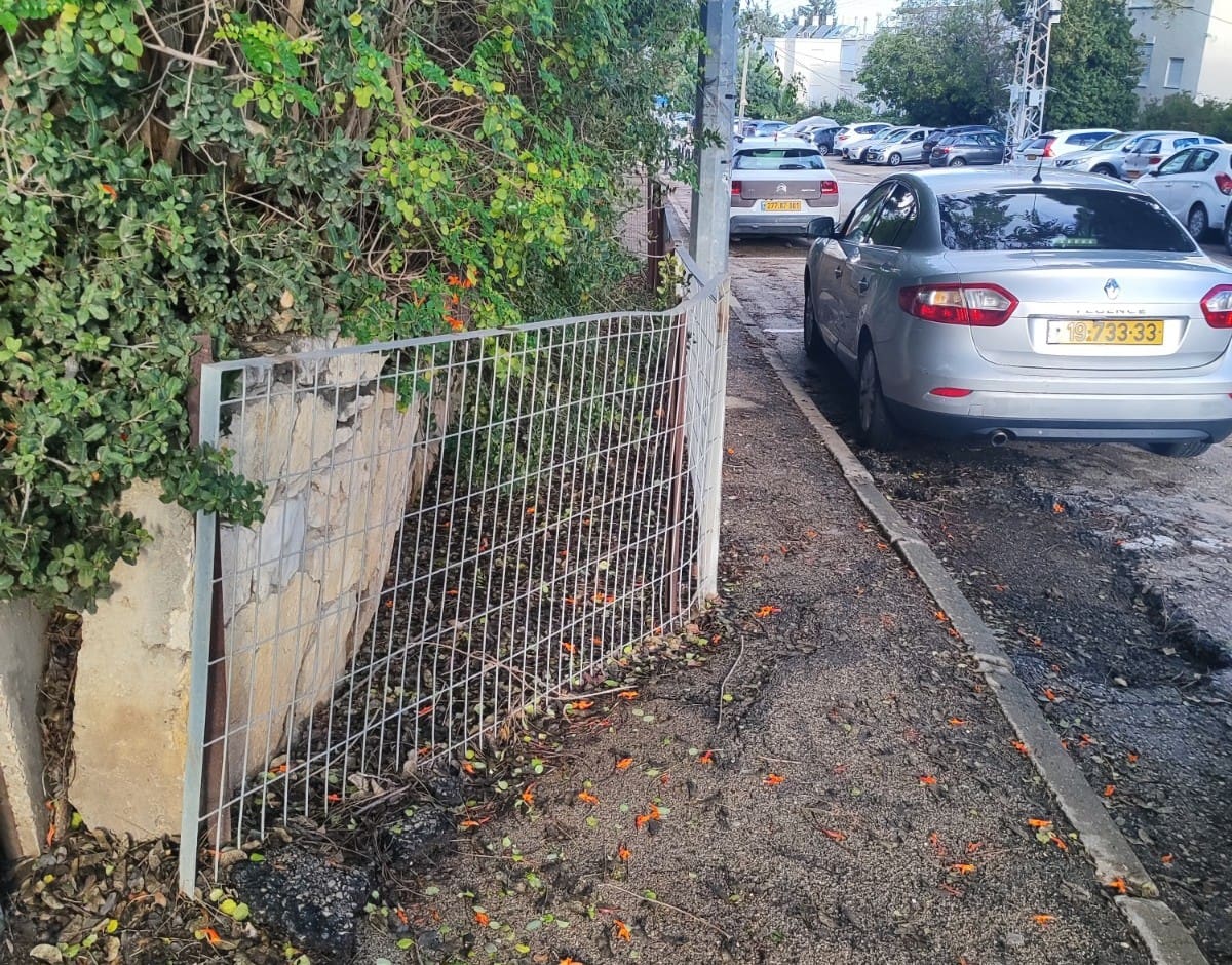 מחדל תיקון קירות התמך ברחבי בחיפה (צילום: הכי טוב לחיפה)