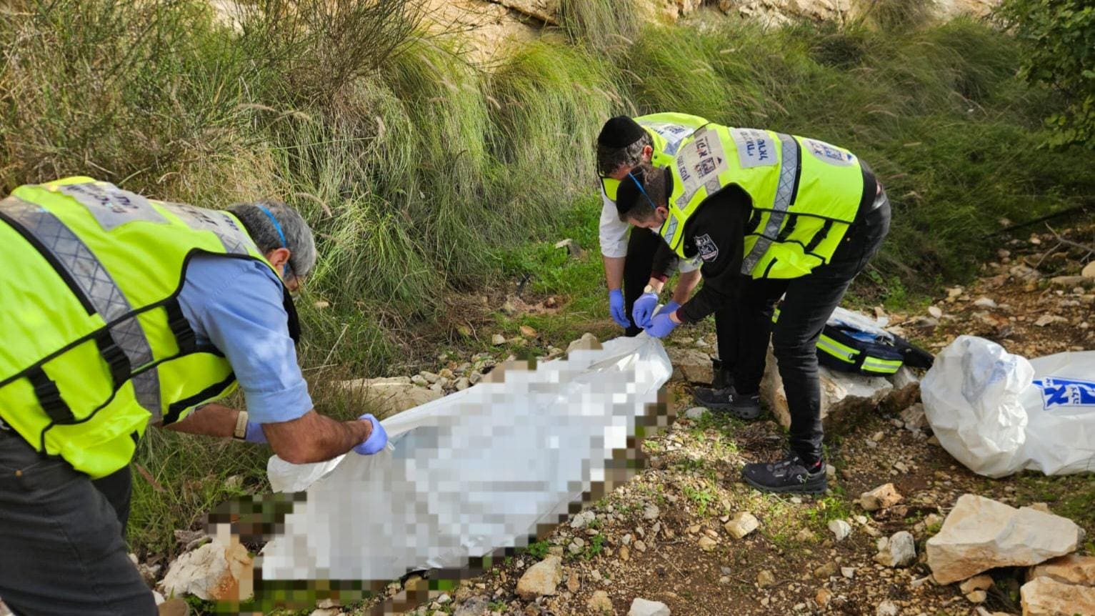 גופת אישה מפתח תקווה אותרה ברחוב פרויד בחיפה (צילום: זק״א)