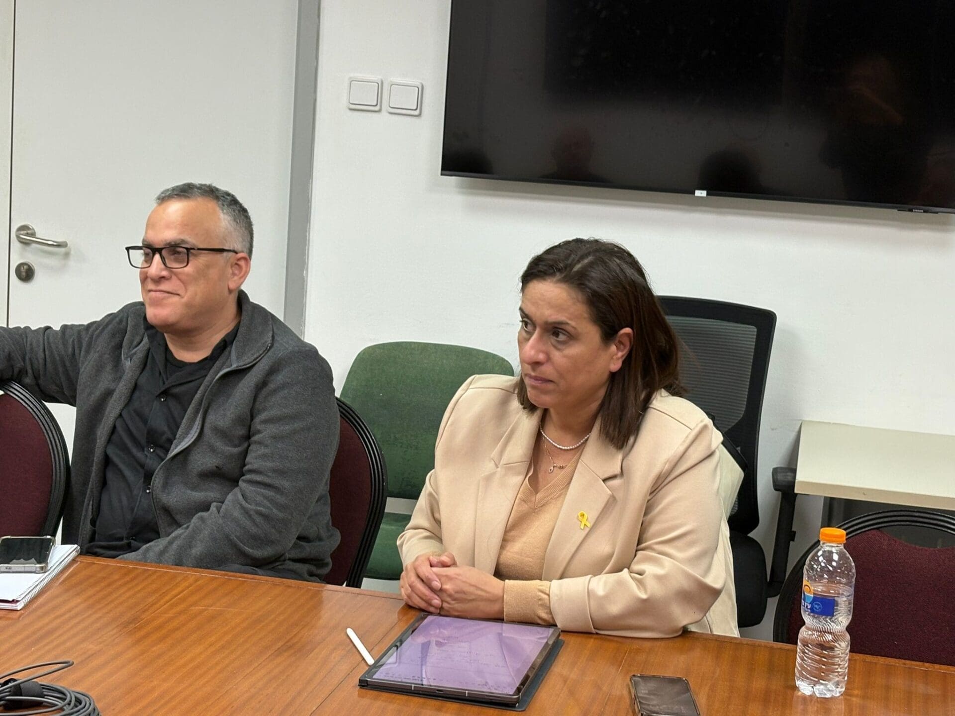 שרית גולן שטיינברג ודן ירדן (צילום: מיכל גרובר)