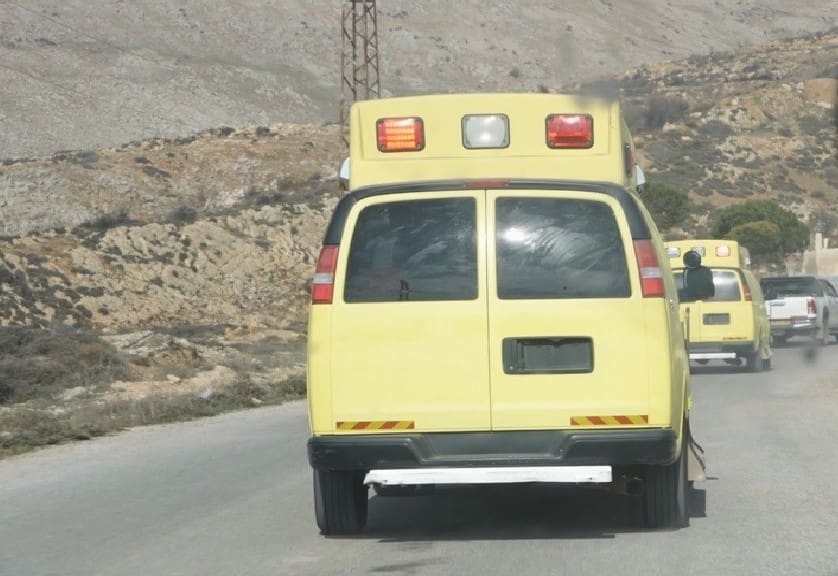 חמישה אמבולנסים של מד״א הועברו לסיוע לדרוזים בסוריה (צילום: מד״א)