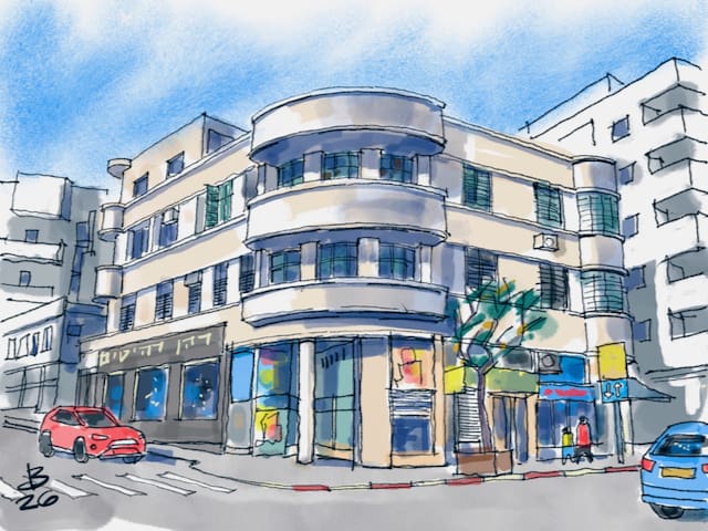 בית אסתר טייכר (איור ד״ר דוד בר און)