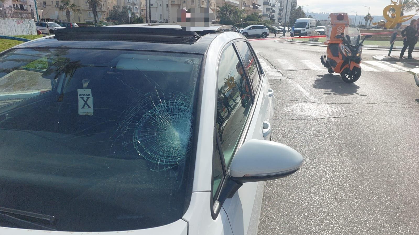 תאונת דריסה בקריית ים (צילום: איחוד הצלה)
