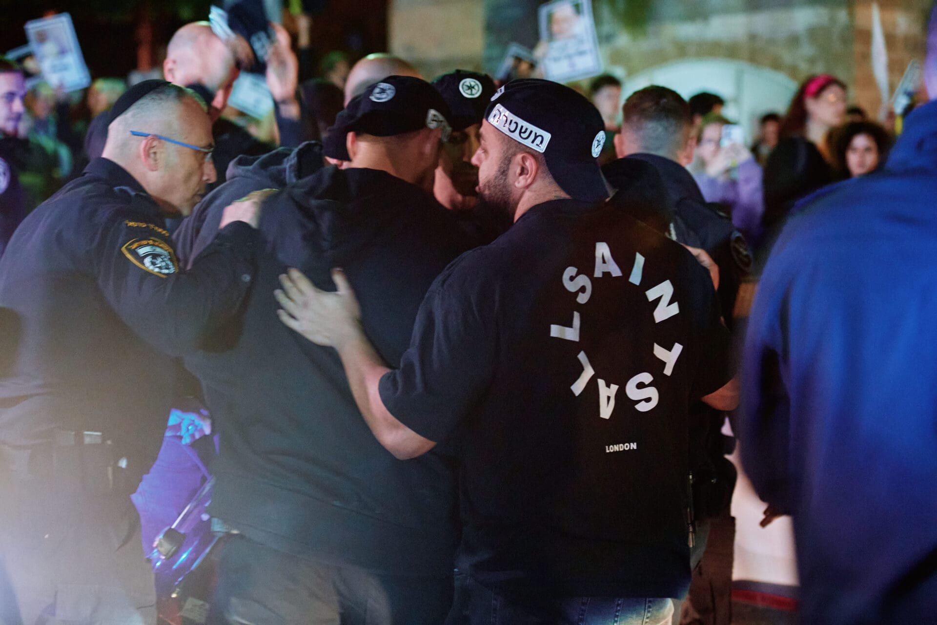 יום השיבוש נגד האלימות במגזר הערבי לפברואר 2026 בחיפה (צילום: שרון לייבל)