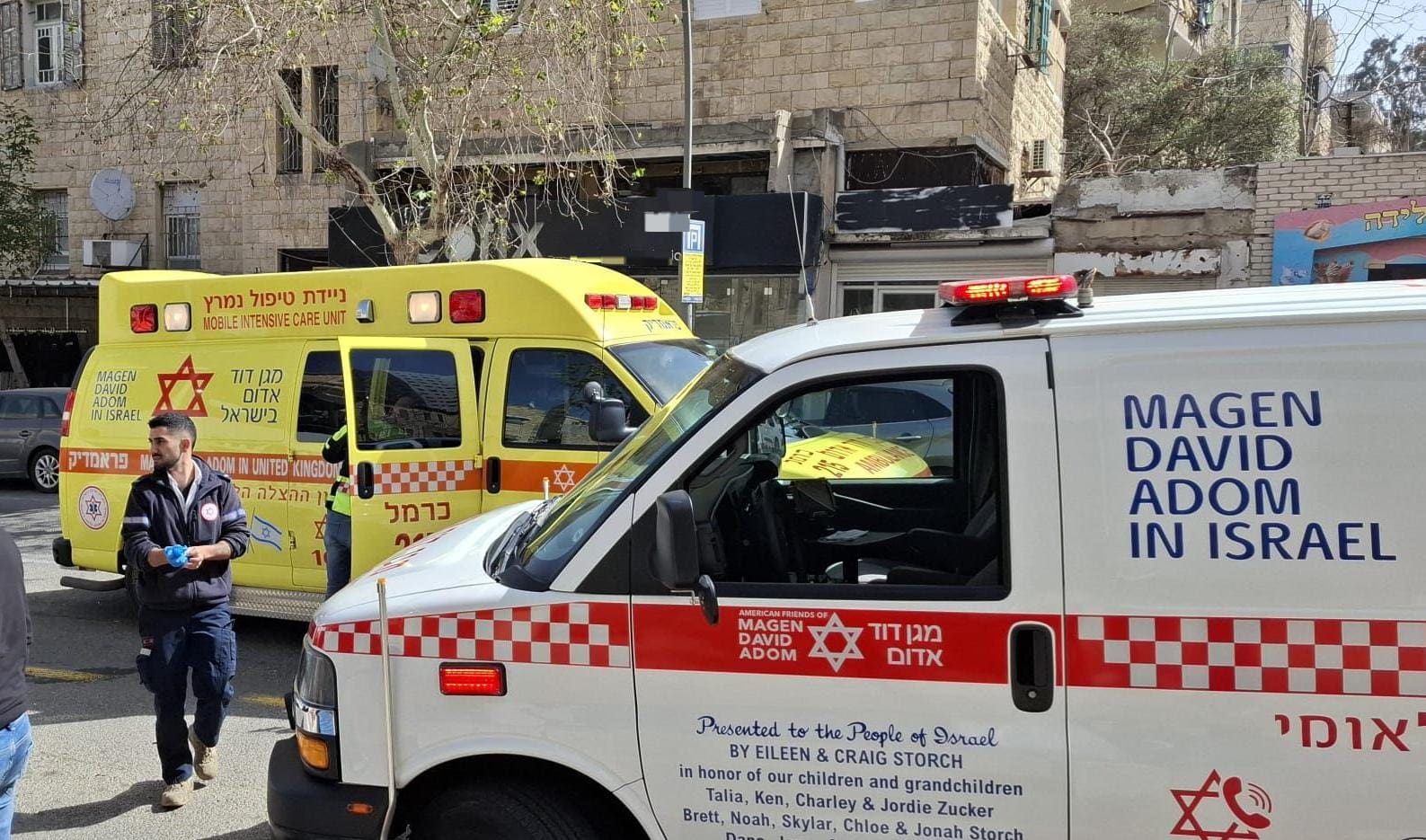 תאונה ברחוב הנביאים בחיפה (צילום: מד