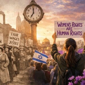 יום האישה הבינ"ל, 8 במרץ – סולידריות חוצת גבולות (צילום נוצר בתוכנת a.i ע"י רחלי אורבך)