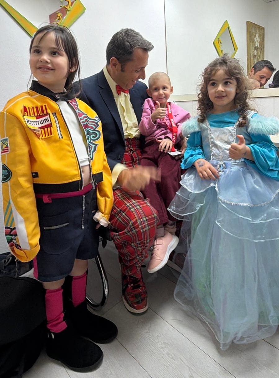 דוד חיים ברכבת החיוכים (צילום: הילה אייזינגר)

