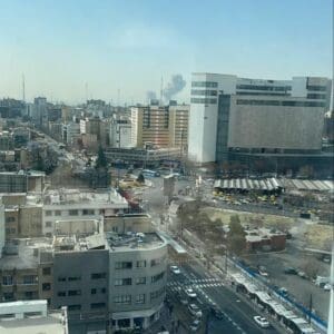 תקיפה בטהראן – שבת 28/2/26 – (צילום: רשתות חברתיות באיראן)