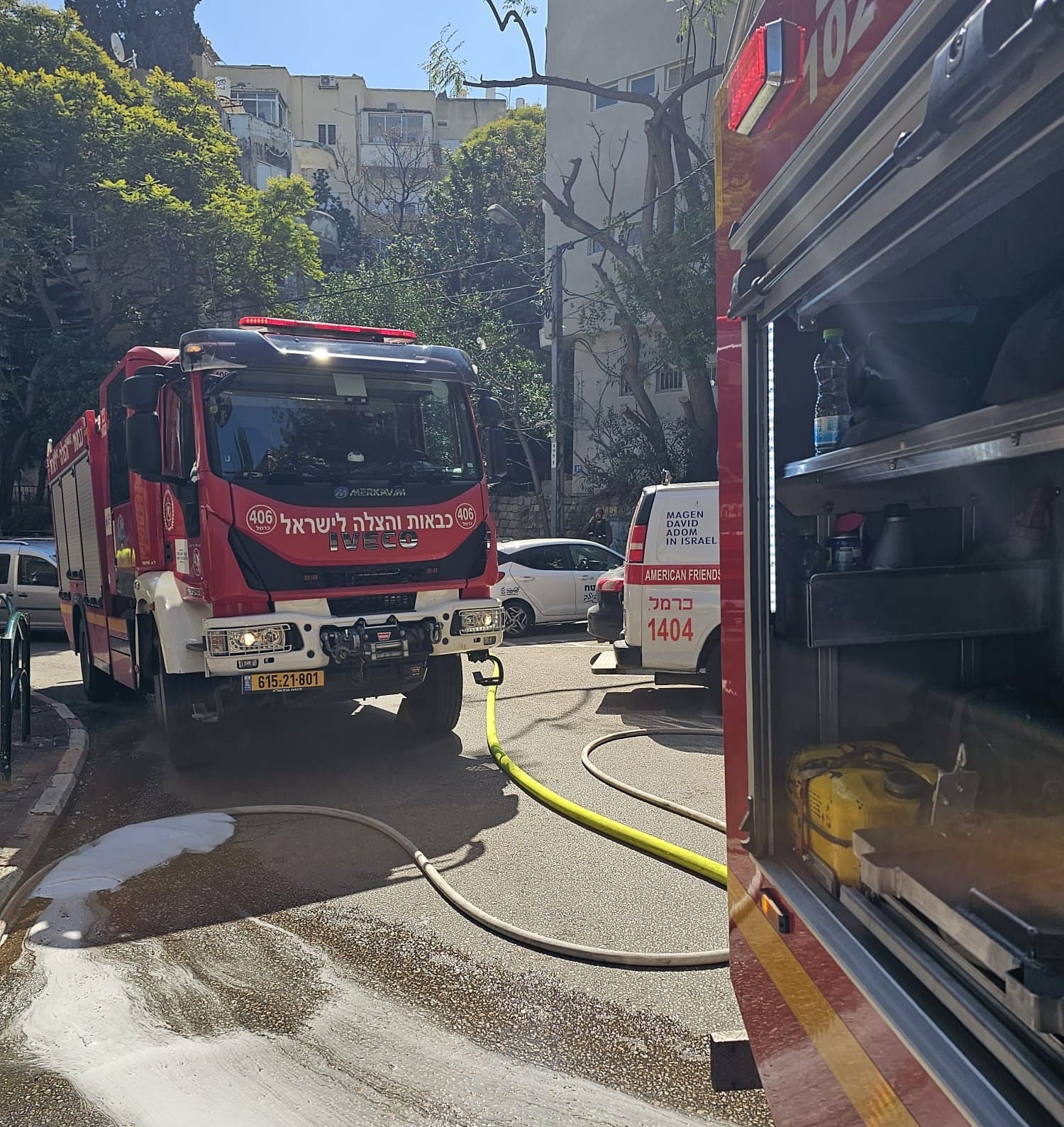 שריפת מחסן בחיפה (צילום: כבאות והצלה)