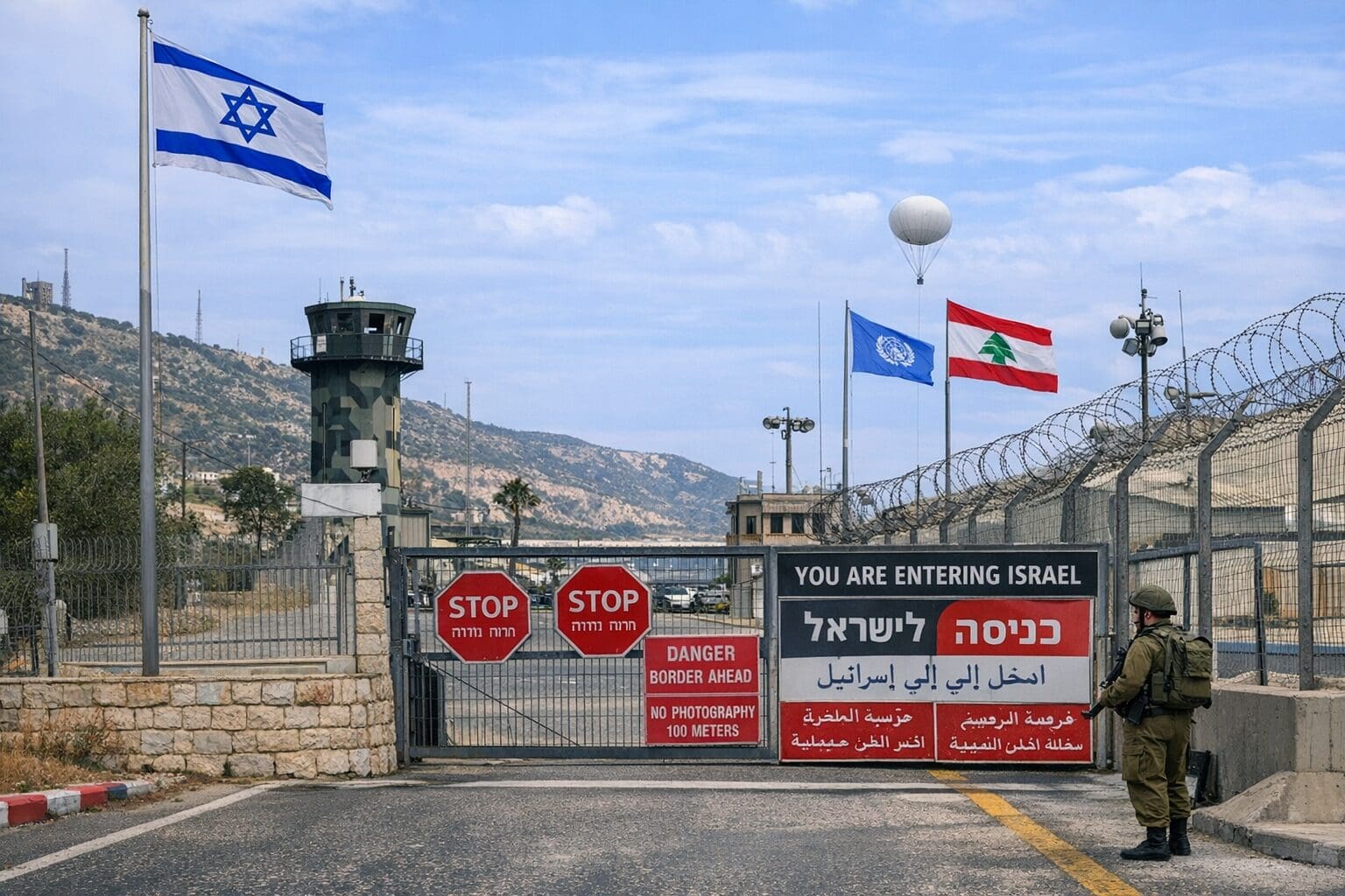 גבול ישראל לבנון (AI)
