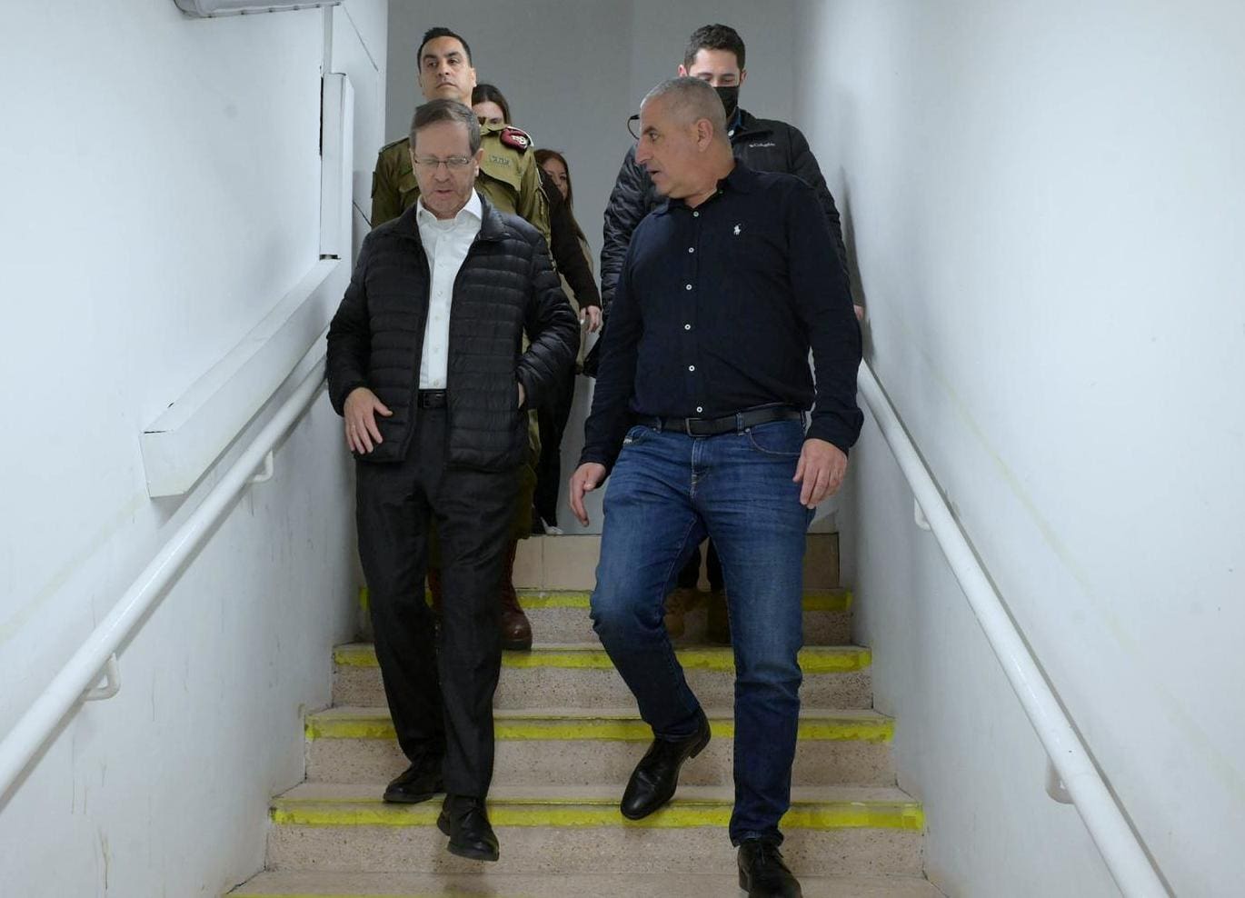 בצל המלחמה והמתיחות הגוברת: נשיא המדינה הרצוג ביקר בצפון (צילום: עמוס בן גרשום/לע״מ)