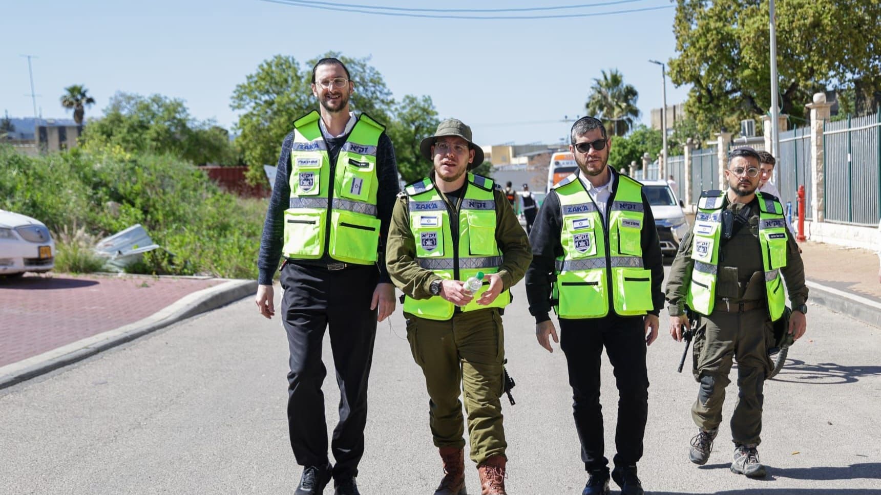 תרגיל חירום רחב היקף ברכסים בהשתתפות כוחות החירום וההצלה (צילום: זק"א)