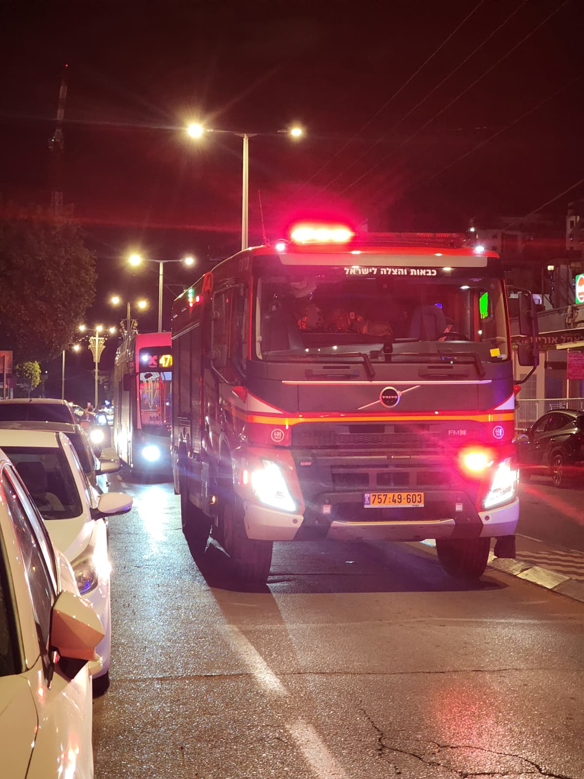 כבאית (צילום: כיבוי והצלה)