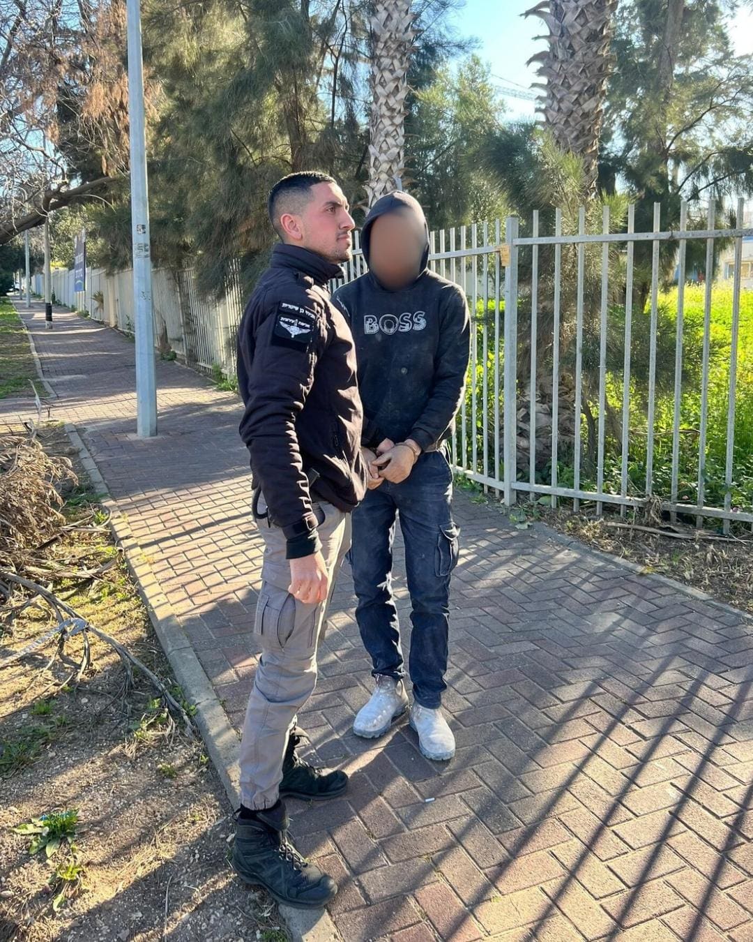 מעצר שב"חים (צילום:ע.טירת כרמל)
