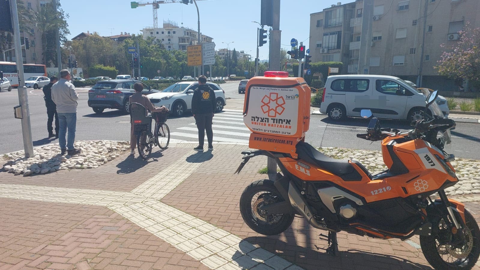 תאונת דרכים בצומת צבר (צילום: איחוד הצלה)