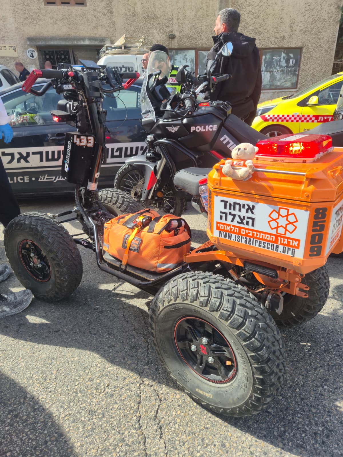 אירוע אלימות בקריית אתא (צילום: איחוד הצלה)