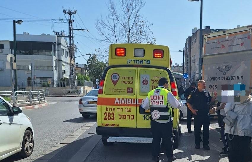 ארוע אלימות בקריית אתא (צילום: ארגון הצלה)