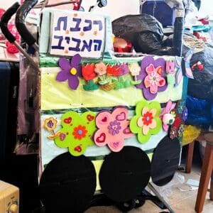 בבית מיכל בן שבתאי – "רכבת הפתעות" האביב (צילום: רחלי אורבך)